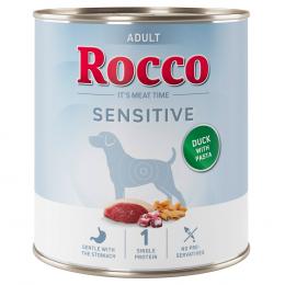 Sparpaket Rocco Sensitive  24 x 400 / 800 g Neue Rezeptur - 24 x 800 g: Ente mit Nudeln