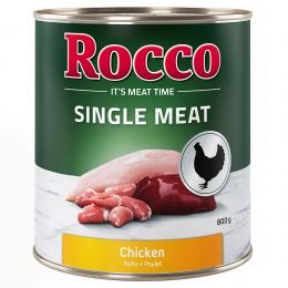 Sparpaket Rocco Single Meat 12 x 800 g Huhn