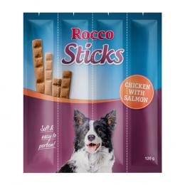 Angebot für Sparpaket Rocco Sticks - Huhn mit Lachs 3 x 12 Stück  (360 g) - Kategorie Hund / Hundesnacks / Rocco / Rocco Sticks.  Lieferzeit: 1-2 Tage -  jetzt kaufen.