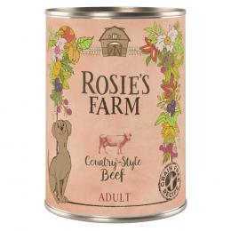 Angebot für Sparpaket Rosie's Farm Adult 24 x 400 g  - Rind - Kategorie Hund / Hundefutter nass / Rosie's Farm / Rosie's Farm Adult.  Lieferzeit: 1-2 Tage -  jetzt kaufen.