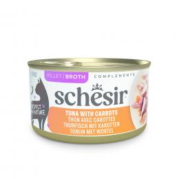 Sparpaket Schesir Complements in Brühe 24 x 70 g - Thunfisch mit Karotten