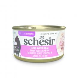 Sparpaket Schesir Complements in Brühe 24 x 70 g - Thunfisch mit Schinken