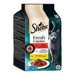 Angebot für Sparpaket Sheba Fresh Cuisine Taste of Paris 36 x 50 g - Rind, Weißfisch & Hühnerleber - Kategorie Katzenfutter & Zubehör / Katzenfutter nass / Sheba / Fresh Cuisine.  Lieferzeit: 1-2 Tage -  jetzt kaufen.
