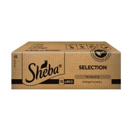 Sparpaket Sheba Portionsbeutel 144 x 85 g - Selection in Sauce Geflügel Variation