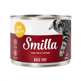 Angebot für Sparpaket Smilla Rindtöpfchen 24 x 200 g - Rind mit Huhn - Kategorie Katze / Katzenfutter nass / Smilla / Smilla Rindtöpfchen.  Lieferzeit: 1-2 Tage -  jetzt kaufen.