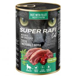 Angebot für Sparpaket Super Rafi Sterilised Cat 24 x 400 g - Gans & Truthahnleber - Kategorie Katzenfutter & Zubehör / Katzenfutter nass / Rafi / -.  Lieferzeit: 1-2 Tage -  jetzt kaufen.
