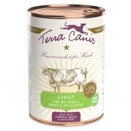 Sparpaket Terra Canis Light 12 x 400 g - Rind mit Kürbis, Mango und Artischoke