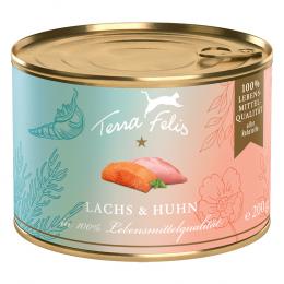 Sparpaket Terra Felis 24 x 200 g - Lachs & Huhn