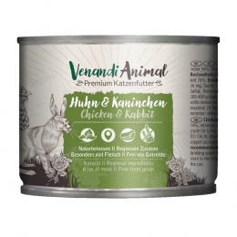 Angebot für Sparpaket Venandi Animal 24 x 200 g - Huhn & Kaninchen - Kategorie Katzenfutter & Zubehör / Katzenfutter nass / Venandi Animal / -.  Lieferzeit: 1-2 Tage -  jetzt kaufen.