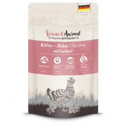 Sparpaket Venandi Animal Kitten 24 x 125 g - Huhn mit Lachsöl
