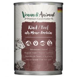 Angebot für Sparpaket Venandi Animal Monoprotein 24 x 400 g - Rind - Kategorie Katze / Katzenfutter nass / Venandi Animal / Adult.  Lieferzeit: 1-2 Tage -  jetzt kaufen.