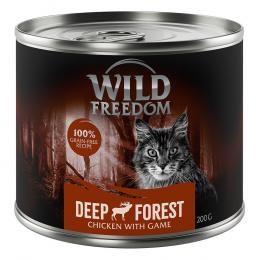 Sparpaket Wild Freedom Adult 12 x 200 g -  Deep Forest - Wild & Huhn