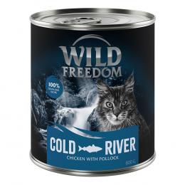 Sparpaket Wild Freedom Adult 12 x 800 g - getreidefreie Rezeptur - Cold River - Seelachs & Huhn