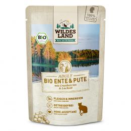 Sparpaket Wildes Land Bio 24 x 85 g - Bio-Ente & Bio-Pute mit Bio-Cranberries