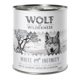 Sparpaket Wolf of Wilderness Adult 24 x 400 g / 800 g - Monoprotein Rezeptur 24 x 800 g: White Infinity - Pferd