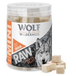 Sparpaket Wolf of Wilderness - RAW Snacks (gefriergetrocknet) - Mini Hühnerfilet, kleine Würfel 4 x 60 g