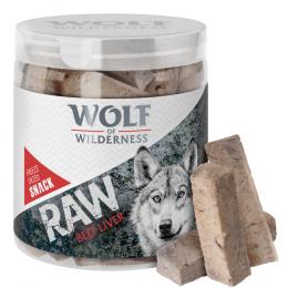Sparpaket Wolf of Wilderness - RAW Snacks (gefriergetrocknet) - Rinderleber 4 x 90 g