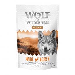 Sparpaket Wolf of Wilderness Snack - Wild Bites 3 x 180 g - Wide Acres - Huhn (Monoprotein)