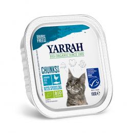 Angebot für Sparpaket Yarrah Bio 12  x 100 g - Bröckchen: Fisch mit Bio-Spirulina - Kategorie Katze / Katzenfutter nass / Yarrah Biofutter / Schalen.  Lieferzeit: 1-2 Tage -  jetzt kaufen.