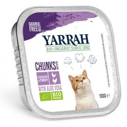 Sparpaket Yarrah Bio 12  x 100 g - Mix Bröckchen (2 Sorten)