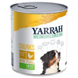 Sparpaket Yarrah Bio 12 x 820 g - Bio-Huhn mit Bio-Brennessel & Bio-Tomate in Soße