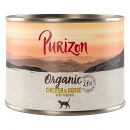Sparpakete Purizon Organic 12 x 200 g - Huhn und Gans mit Kürbis