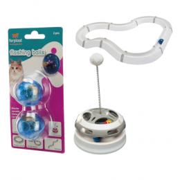 Sparset: Ferplast Flashlight - 2x Spielschiene + 1 Karussel + 4 extra Ersatzbälle