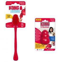 Angebot für Sparset: KONG Classic + KONG Reinigungsbürste - KONG Classic S (7 cm)+ Reinigungsbürste S-XXL - Kategorie Hund / Hundespielzeug / KONG / KONG Klassiker.  Lieferzeit: 1-2 Tage -  jetzt kaufen.