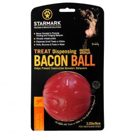 Starmark Treat Dispensing Bacon Ball - Größe M: Ø 8 cm