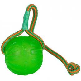 Starmark Treat Dispensing Chew Ball Mit Seil 8,5 Cm
