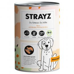 Angebot für STRAYZ BIO 6 x 400 g - Bio-Pute mit Bio-Kürbis, Bio-Fenchel & Bio-Reis - Kategorie Hund / Hundefutter nass / STRAYZ / -.  Lieferzeit: 1-2 Tage -  jetzt kaufen.