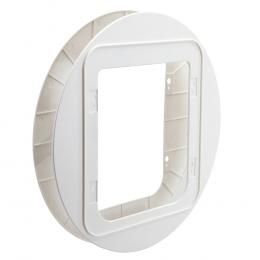 SureFlap Connect Mikrochip Katzenklappe - Zubehör: Montageadapter weiß (OHNE Katzenklappe)