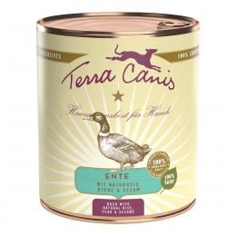 Terra Canis CLASSIC – Ente mit Naturreis, Roter Bete, Birne und Sesam 12x800g