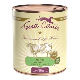 Terra Canis CLASSIC - Rind mit Karotte, Apfel und Naturreis 12x800g