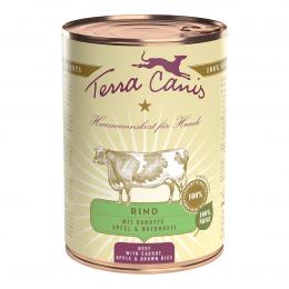 Terra Canis CLASSIC - Rind mit Karotte, Apfel und Naturreis 6x400g