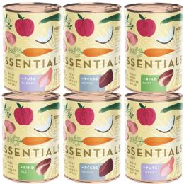 Terra Canis Essential 8 6 x 385 g - Mixpaket (Huhn & Rind, Huhn & Pferd, Huhn & Pute)