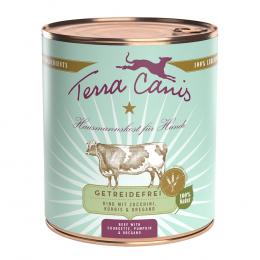 Terra Canis Getreidefrei 6 x 800 g - Rind mit Zucchini, Kürbis und Oregano