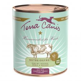 Terra Canis getreidefrei Rind mit Zucchini, Kürbis und Oregano 6x800g