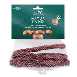 Terra Canis Naturhund Lieblingswurst - Sparpaket: Huhn mit Karotte (3 x 145 g)