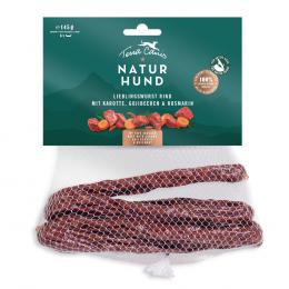 Terra Canis Naturhund Lieblingswurst - Sparpaket: Rind mit Karotte (3 x 145 g)