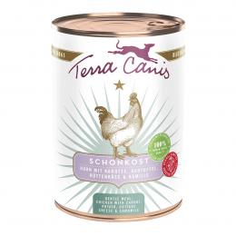Terra Canis Schonkost Huhn, Karotte, Kartoffel, Hüttenkäse und Kamille 6x400g