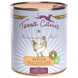 Terra Canis Senior Getreidefrei 6 x 800 g - Huhn mit Gurken, Kürbis und Gesundheitskräutern