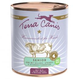 Terra Canis Senior Getreidefrei 6 x 800 g - Rind mit Sellerie, Aprikose und Gesundheitskräutern