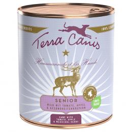 Terra Canis Senior Getreidefrei 6 x 800 g - Wild mit Tomate, Apfel und Gesundheitskräutern