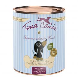 Terra Canis Welpe Huhn mit Kürbis, Kamille und Tomate 6x800g
