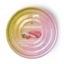 Terra Felis Famousse Kaninchen und Pute 12x80 g