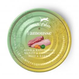 Terra Felis Famousse Rind und Kaninchen 12x80 g