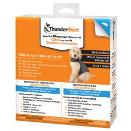 ThunderShirt® Hunde-Beruhigungsweste, grau - ca. 39-58 cm Rückenlänge (Größe L)