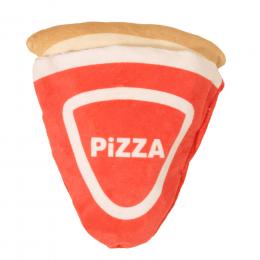 TIAKI 2in1 Hundespielzeug Pizza - ca. L 18 x B 17 x H 6,5 cm