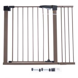 TIAKI Braunes Hundegitter mit Seitenteil - Höhe 78 cm, Breite 77 bis 103 cm